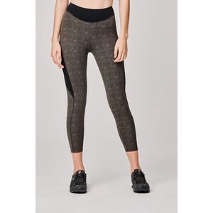 Sàpopa Italian Valeria Crop Green Mud Leggings Capri High Waisted Size XS NWOT